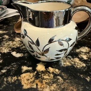 Vintage Myott Old Silver Lustre 1505F creamer.